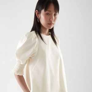 NWT COS Smocked Puff Sleeve Dress